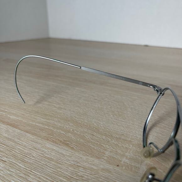 Vintage Randolph Engineering 6 1/2 Sunglasses 52-20 Matte Chrome FRAMES ONLY - Picture 4 of 8